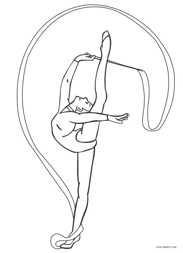 Free Printable Gymnastics Coloring Pages
