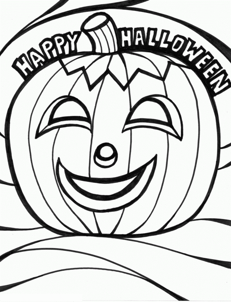Printable Happy Halloween Coloring Pages Printable Happy Halloween Coloring Pages