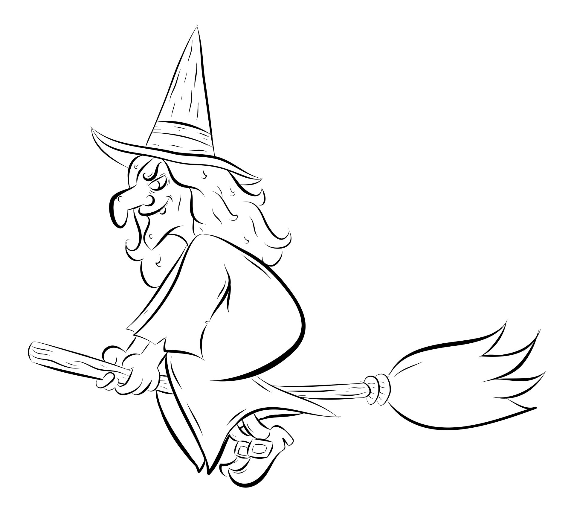 Free Printable Halloween Witch Free Printable Halloween Witch