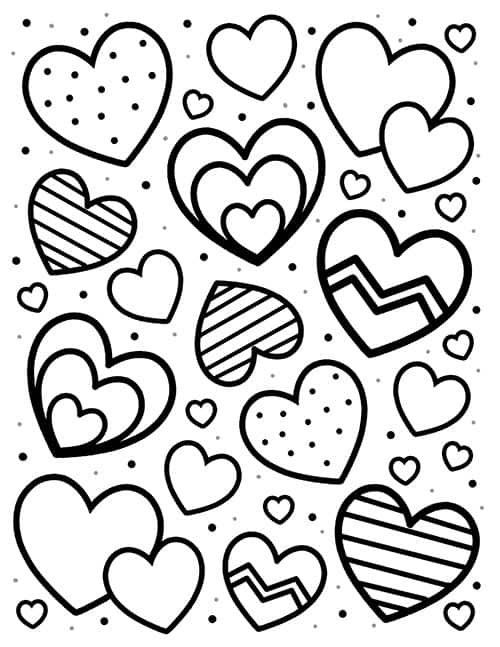 Free Printable Hearts Coloring Pages A Fun And Creative Activity For Free Printable Hearts Coloring Pages A Fun And Creative Activity For