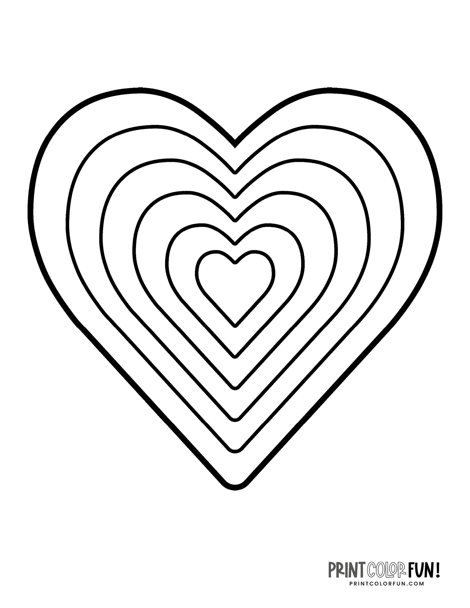 Free Printable Hearts Coloring Pages Free Printable Hearts Coloring Pages
