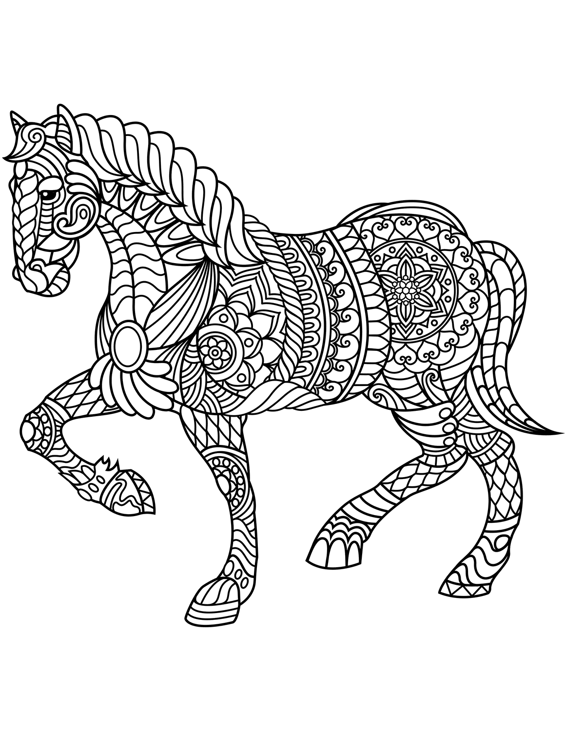Free Printable Horse Coloring Pages For Adults Advanced Mystical Free Printable Horse Coloring Pages For Adults Advanced Mystical