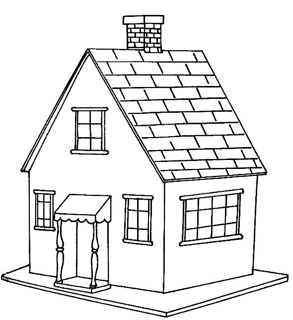 Printable House Coloring Pages Printable House Coloring Pages