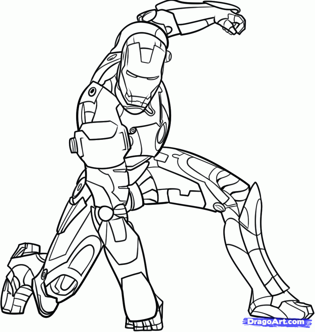 Printable Ironman Coloring Pages