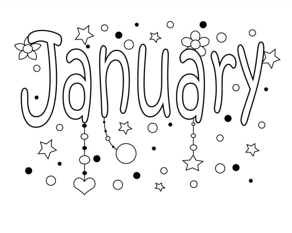 Free Printable January Coloring Pages Printable Templates