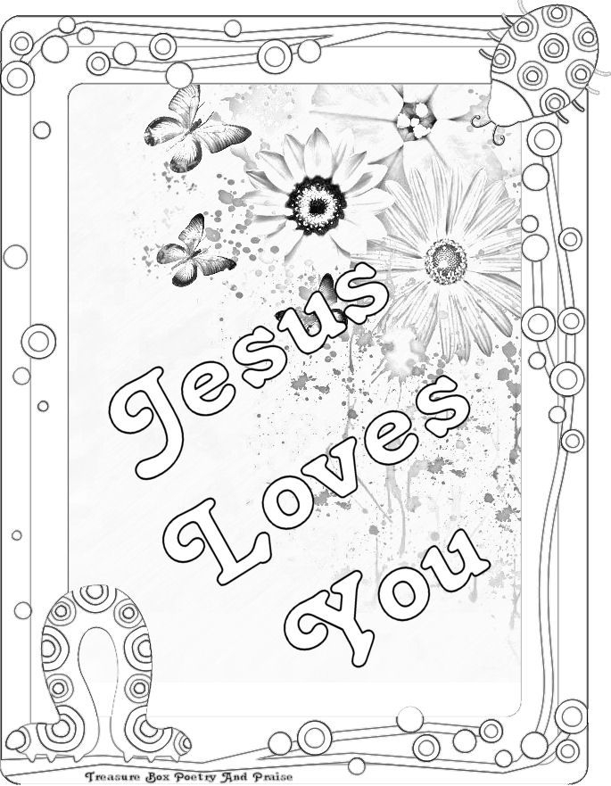 Free Printable Jesus Loves Me Coloring Pages
