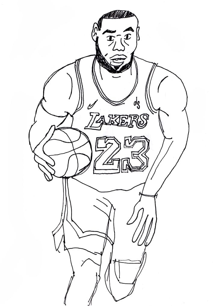 Free Printable Lebron James Coloring Pages Free Printable Lebron James Coloring Pages