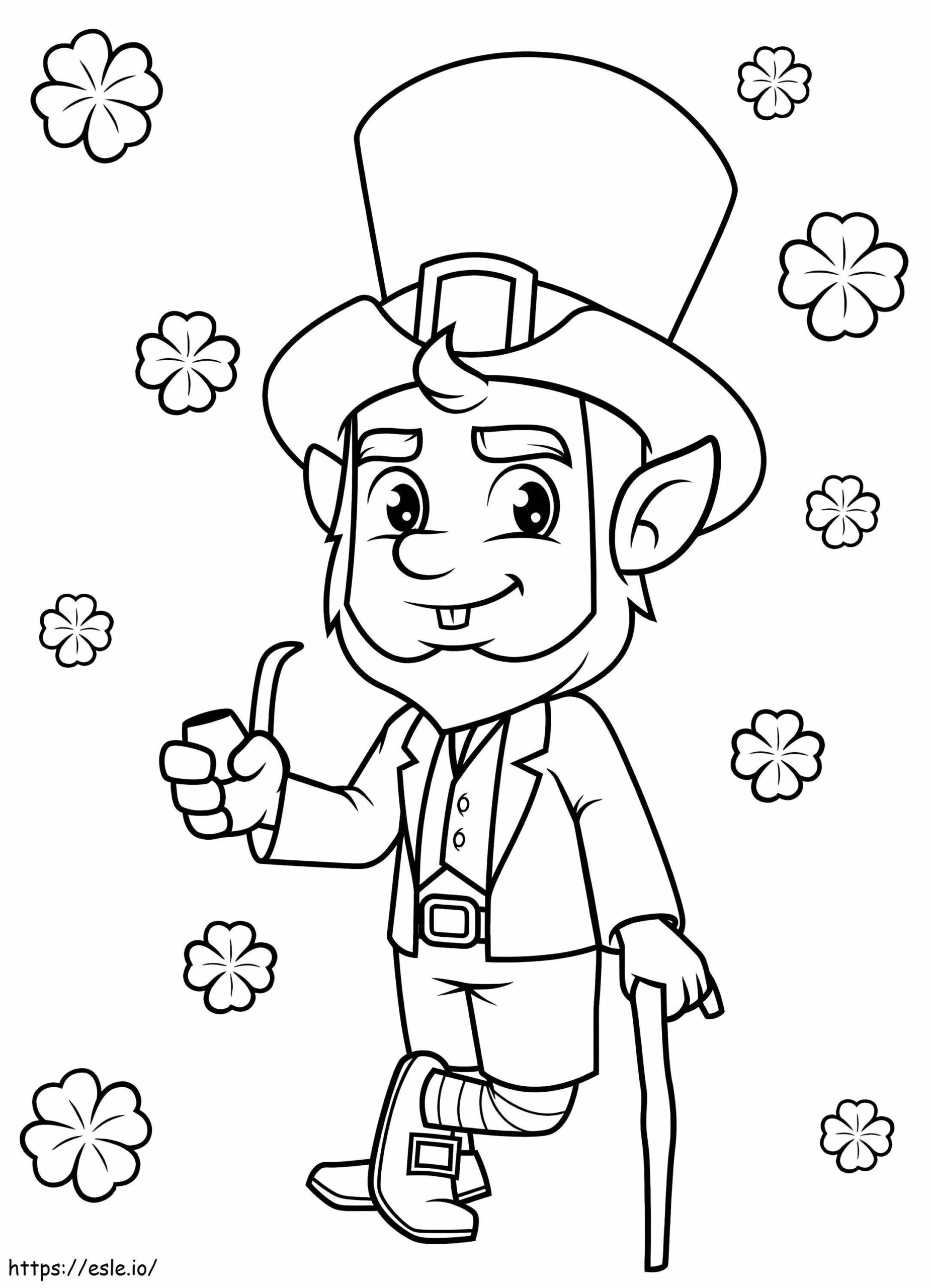 Free Printable Leprechaun Coloring Page Free Printable Leprechaun Coloring Page