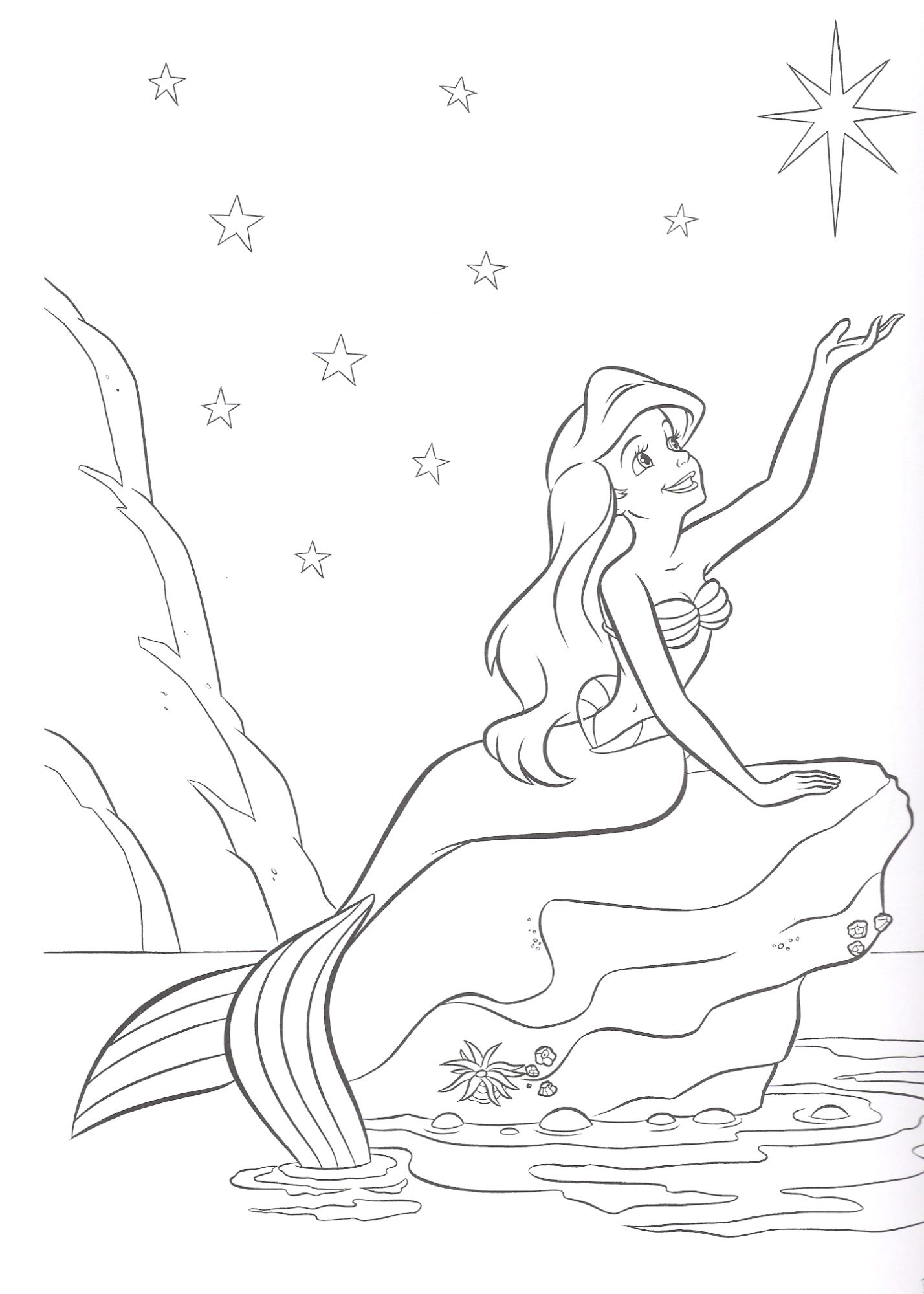 Free Printable Little Mermaid Coloring Pages For Kids Mermaid