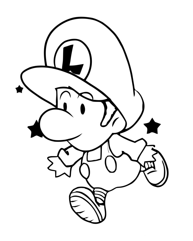 Luigi Printable Coloring Pages Luigi Printable Coloring Pages