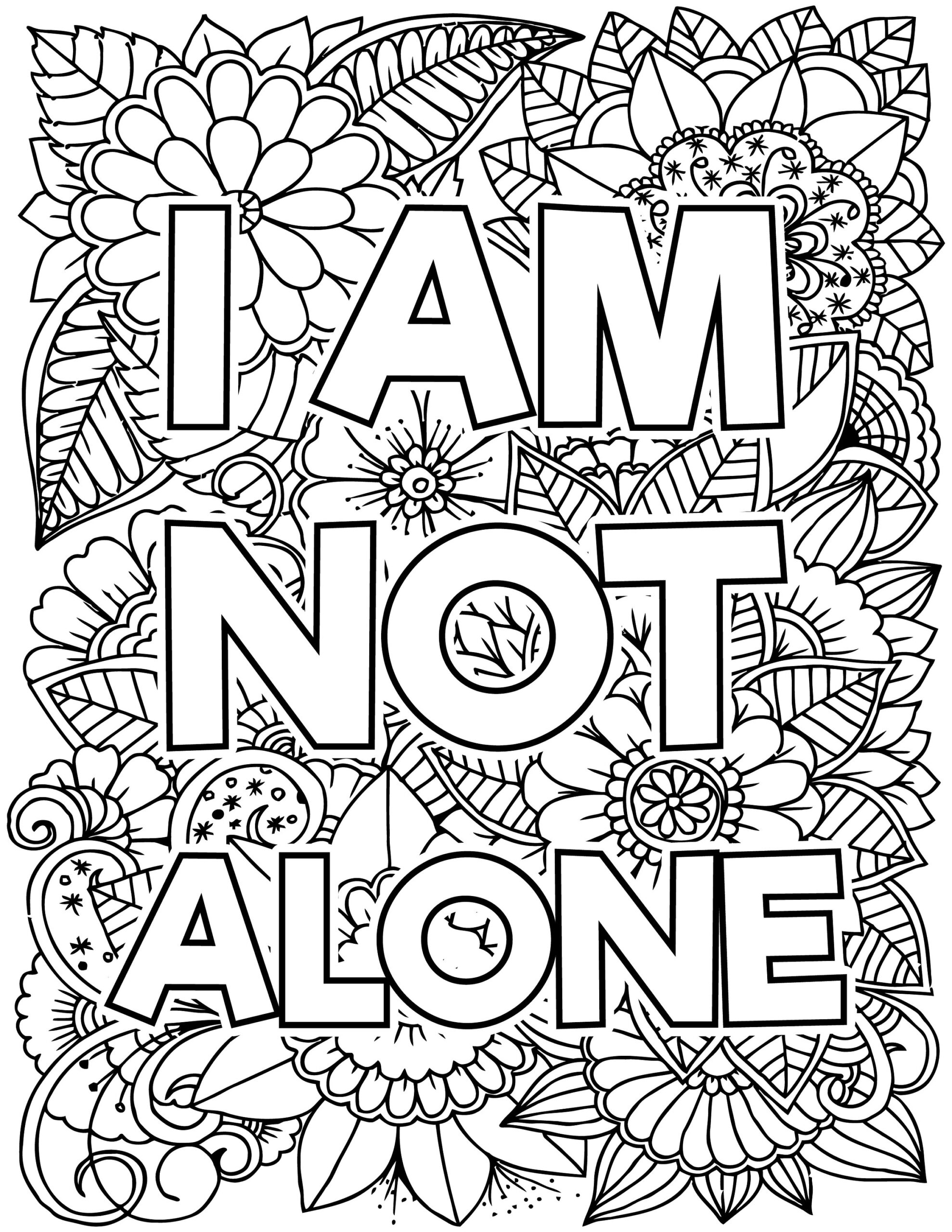 Free Printable Mental Health Coloring Pages Free Printable Mental Health Coloring Pages