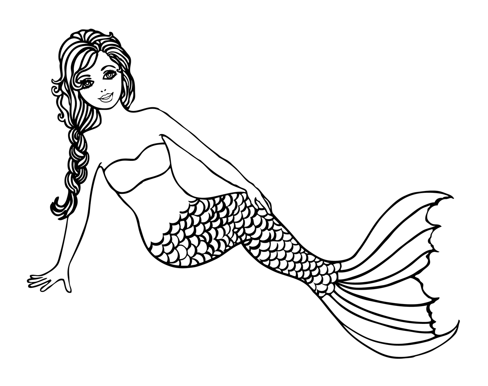 Free Printable Mermaid Coloring Pages Free Printable Mermaid Coloring Pages
