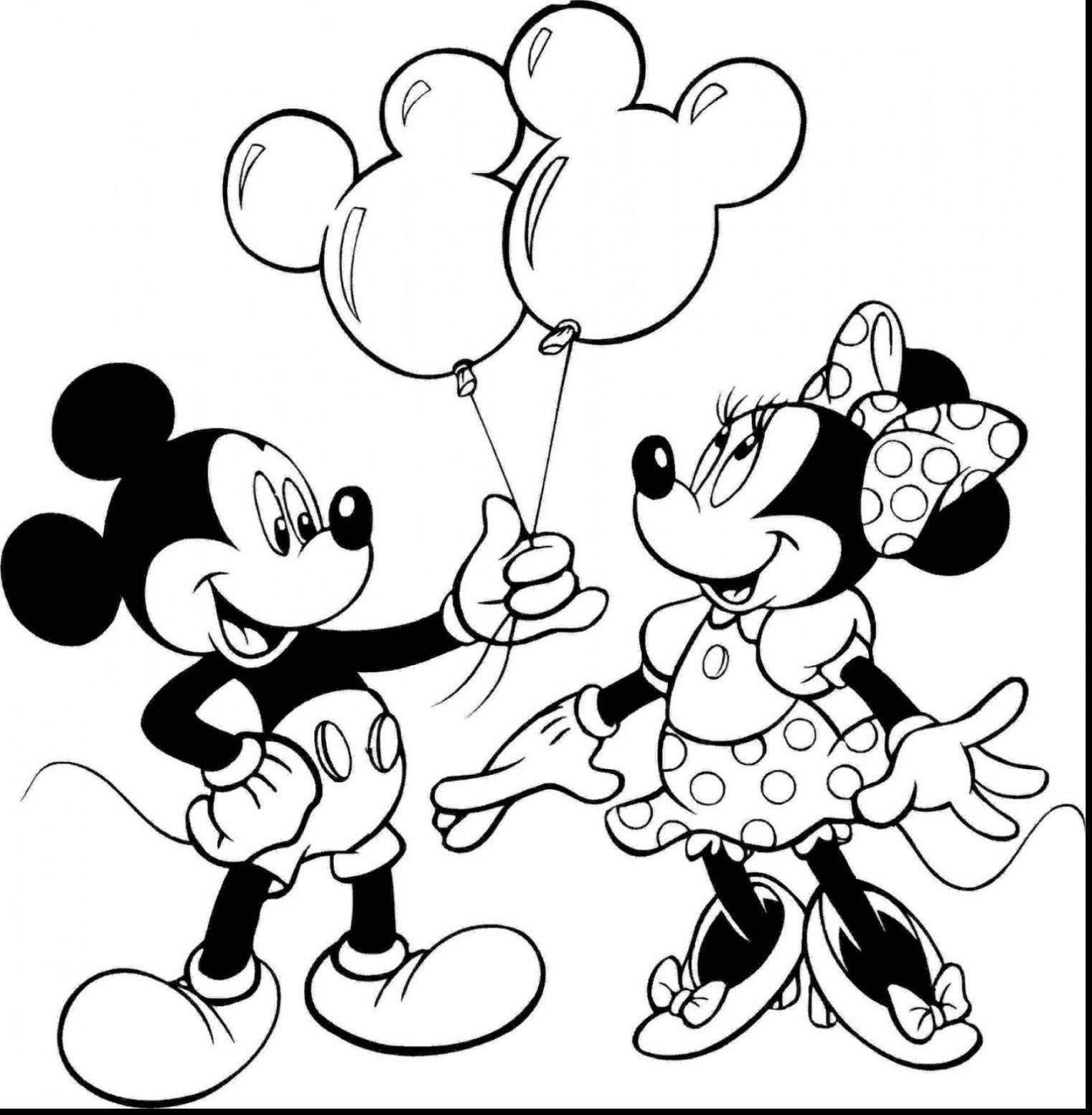 Mickey And Minnie Mouse Printable Coloring Pages Mickey And Minnie Mouse Printable Coloring Pages