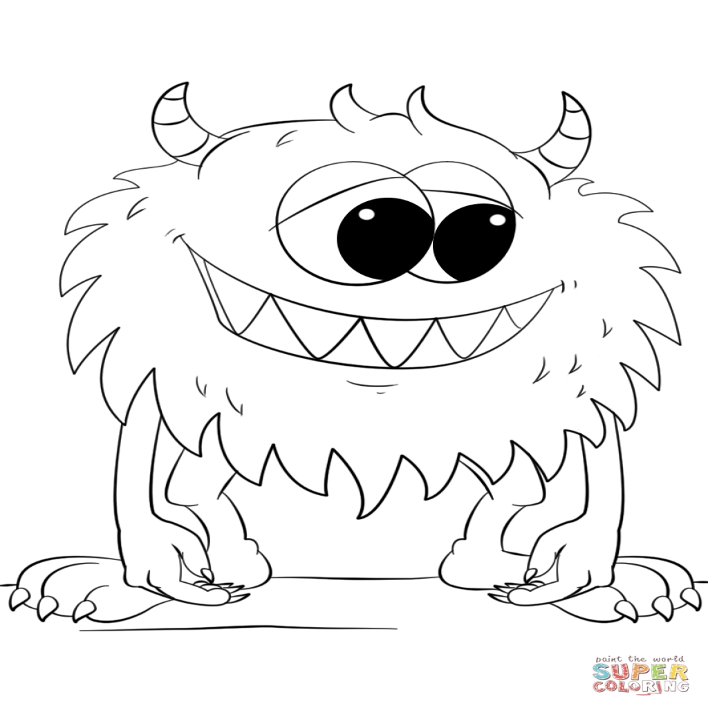 Free Printable Monster Coloring Pages Free Printable Monster Coloring Pages