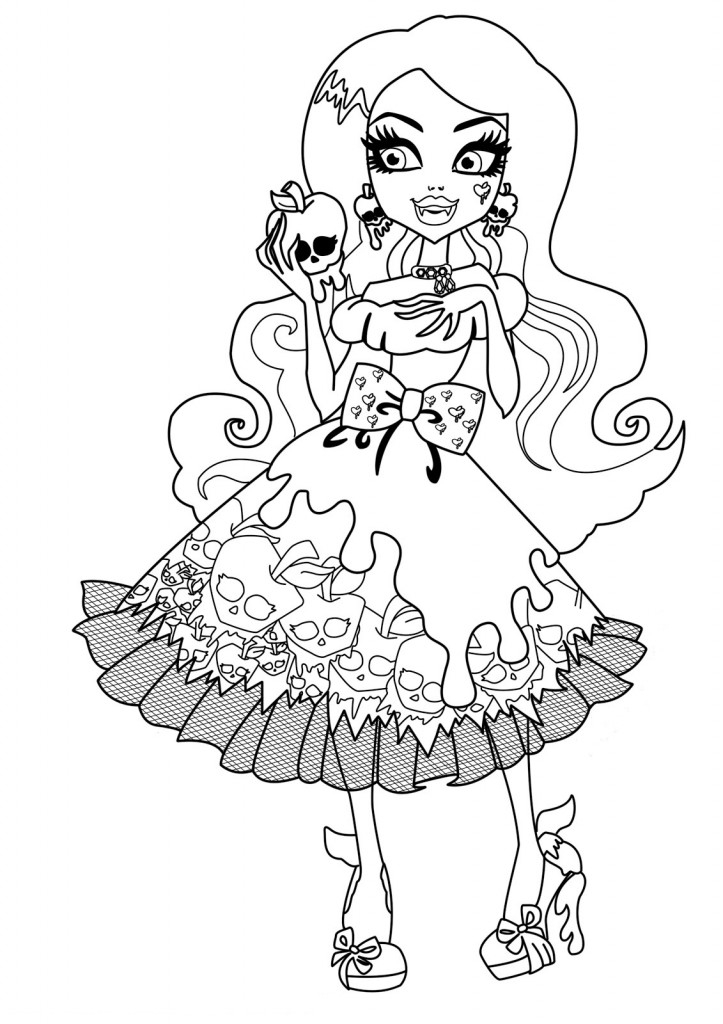 Free Printable Monster High Coloring Pages For Kids Free Printable Monster High Coloring Pages For Kids