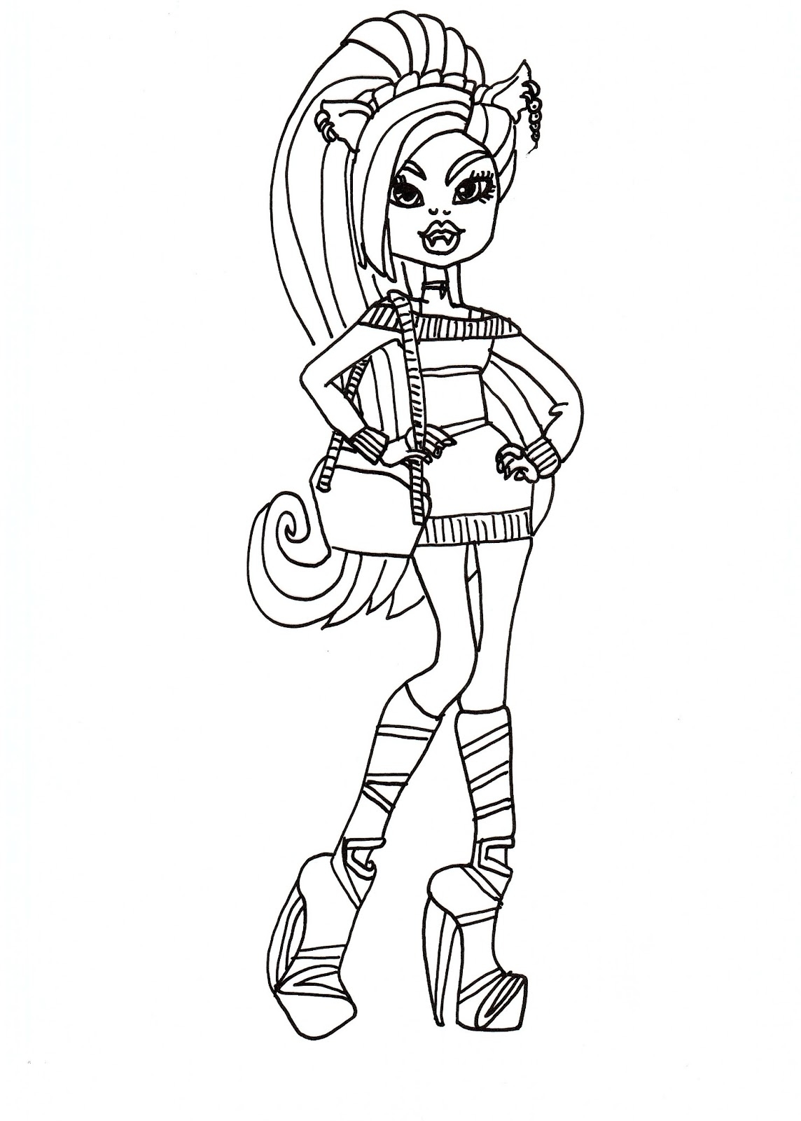 Free Printable Monster High Coloring Pages September 2012 Free Printable Monster High Coloring Pages September 2012