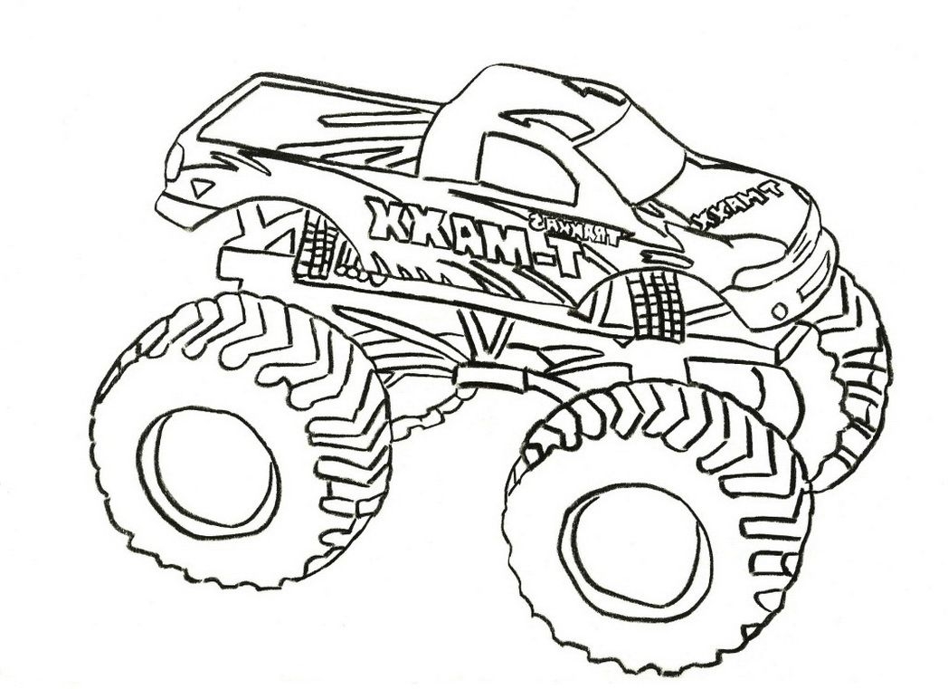 Printable Coloring Pages Monster Trucks