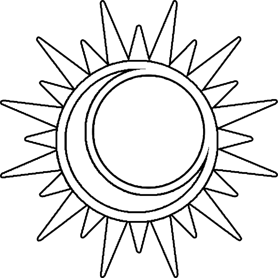 Free Printable Sun And Moon Coloring Pages