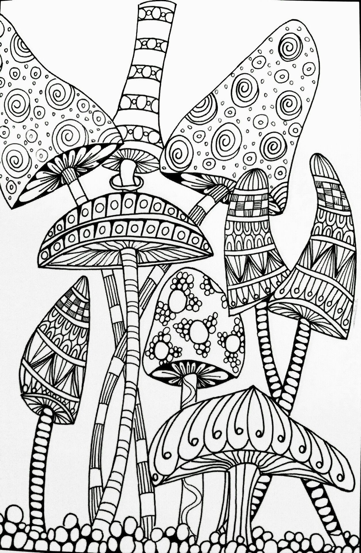 Printable Mushroom Coloring Pages Printable Mushroom Coloring Pages