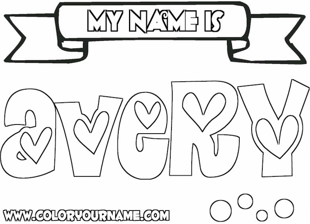 Free Printable Name Coloring Pages At GetColorings Free Printable