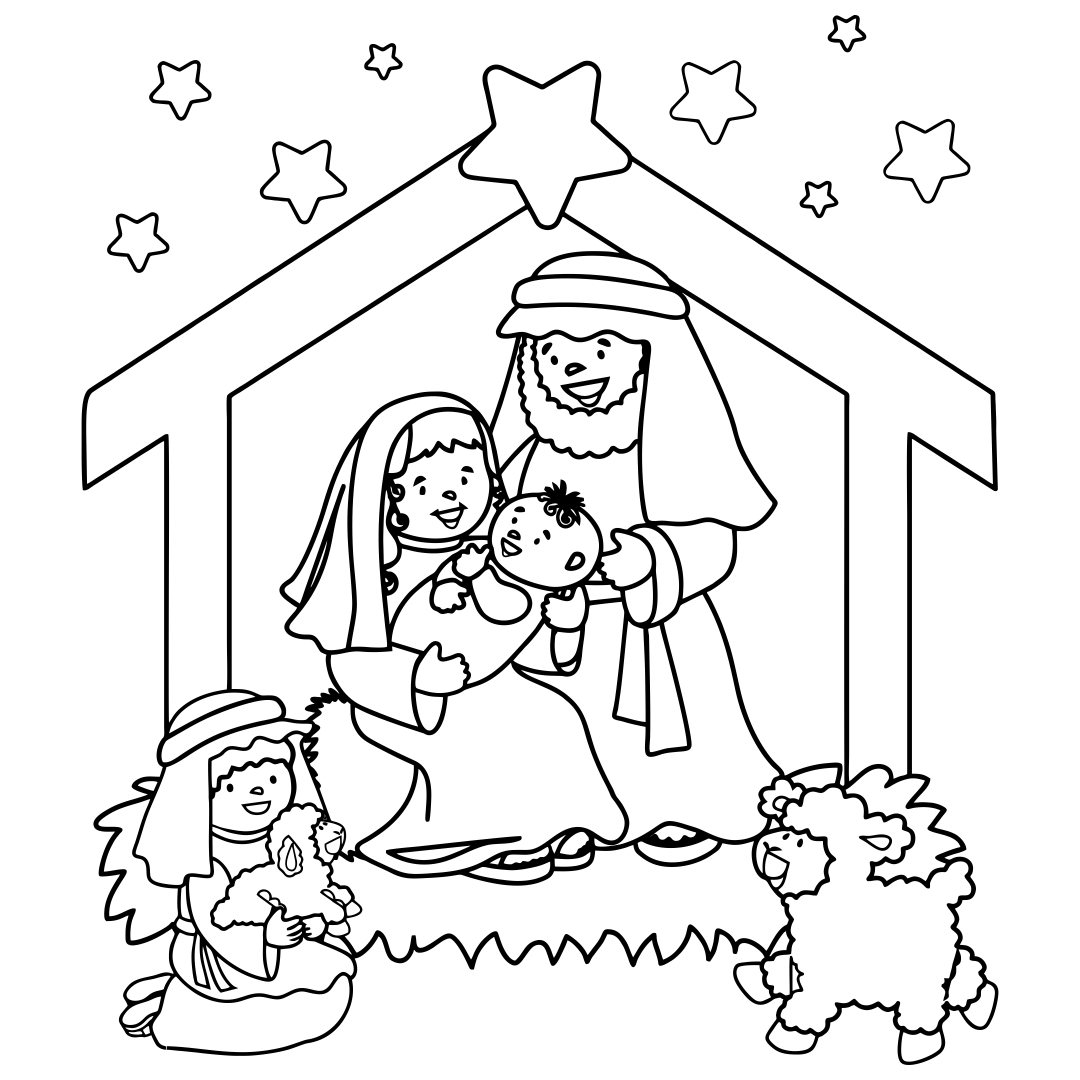 Free Printable Nativity Coloring Pages Free Printable Nativity Coloring Pages