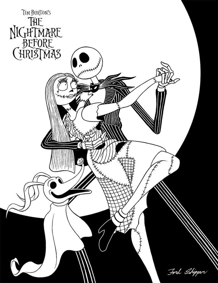 Nightmare Before Christmas Coloring Pages Printable Nightmare Before Christmas Coloring Pages Printable