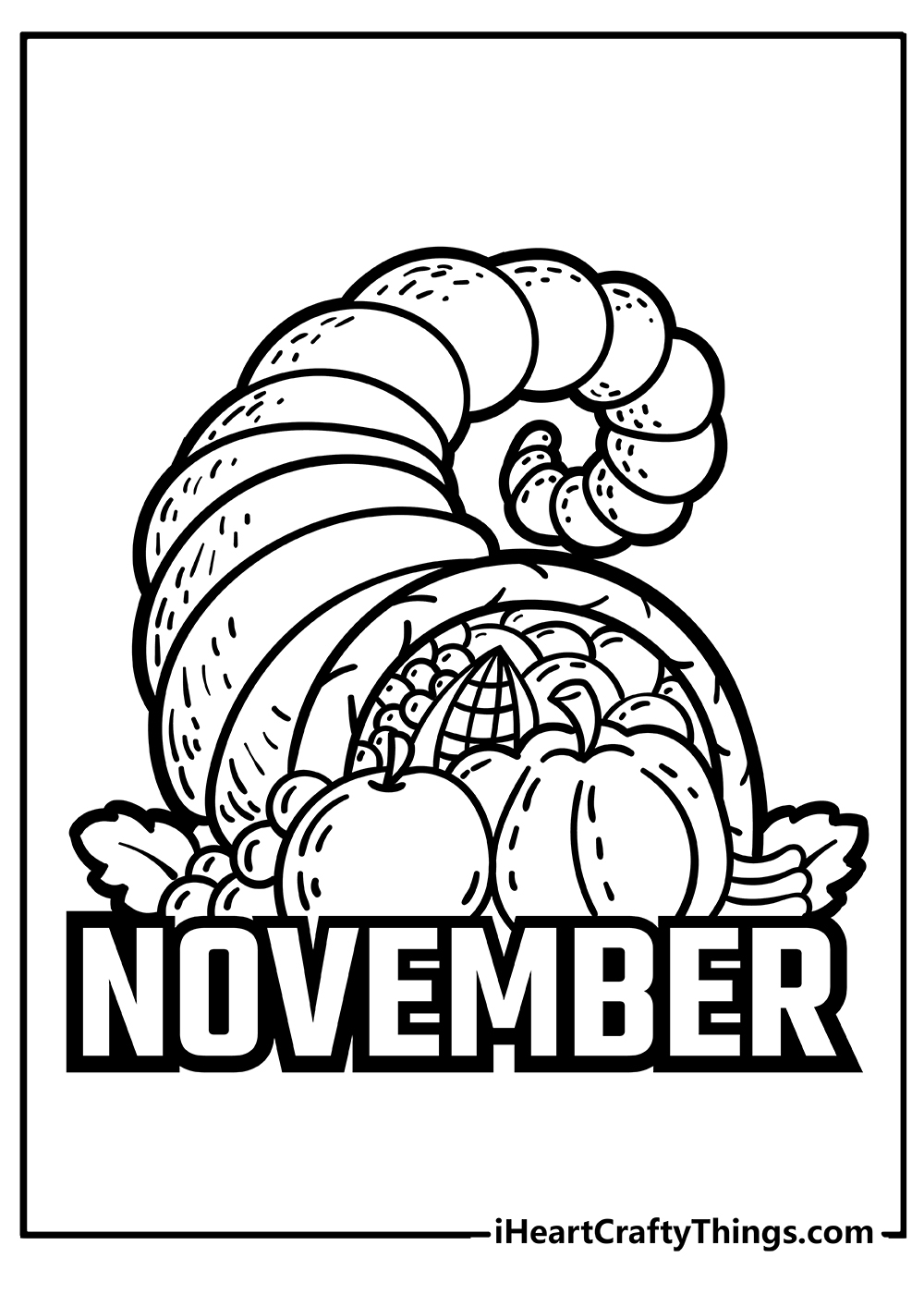 Free Printable November Coloring Sheets Printable Form Templates And