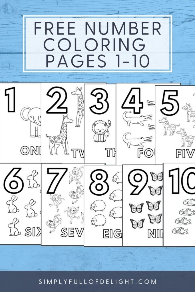 Free Printable Number Coloring Sheets Vrogue Co