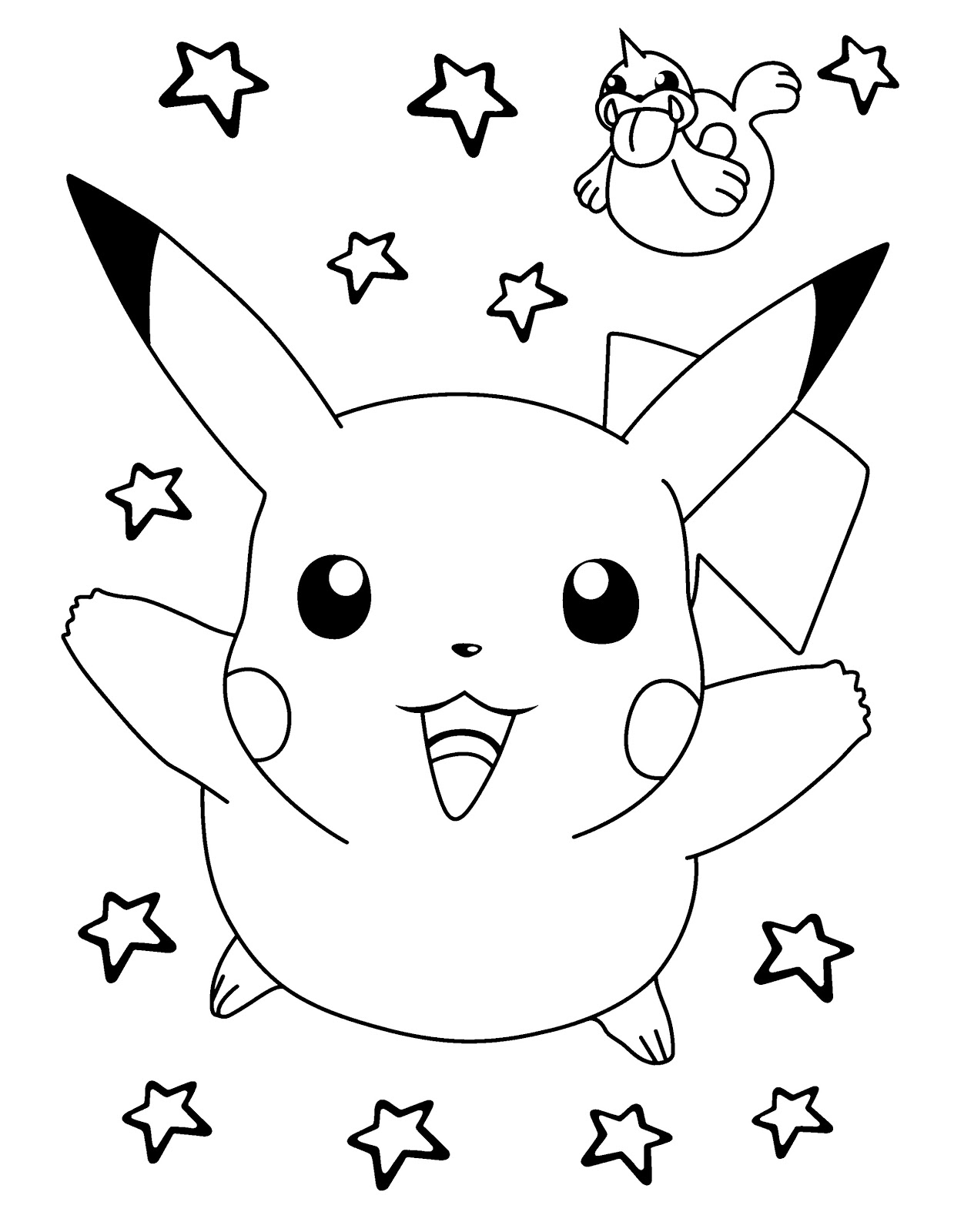 Free Printable Pikachu Coloring Pages Free Printable Pikachu Coloring Pages