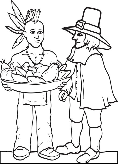 Free Printable Pilgrim Coloring Pages Free Printable Pilgrim Coloring Pages