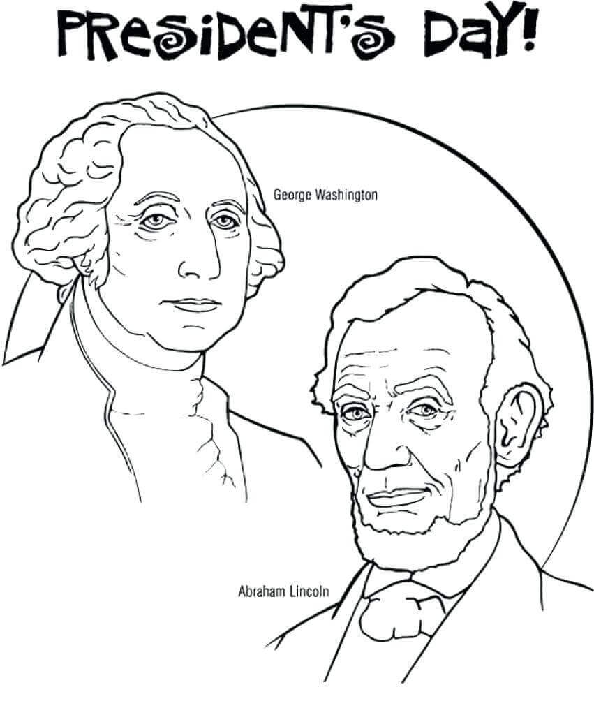 Free Printable Presidents Day Coloring Pages