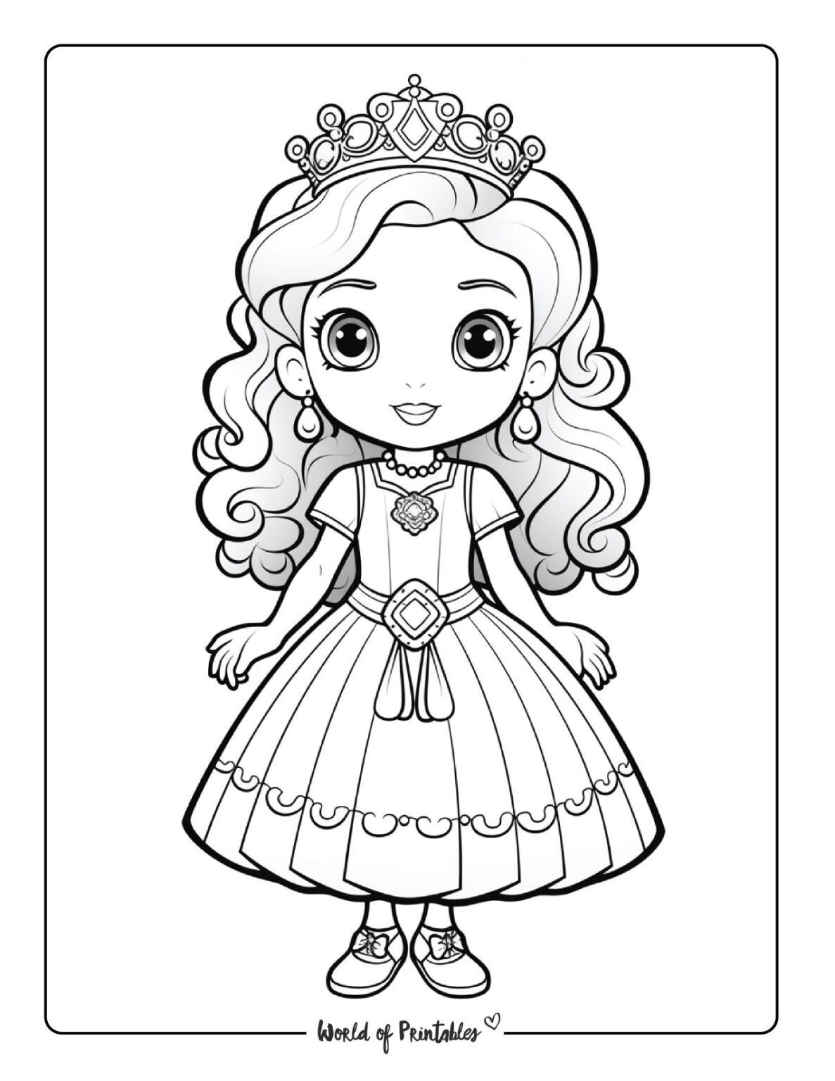 Free Printable Princess Coloring Pages Free Printable Princess Coloring Pages