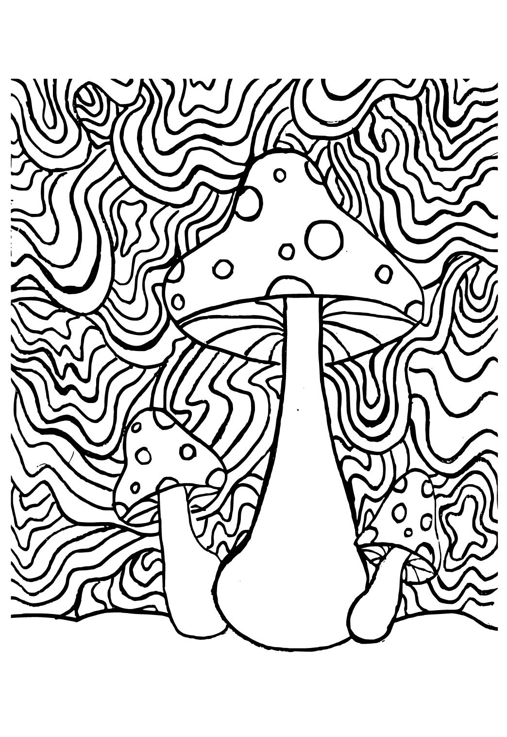 Free Printable Psychedelic Mushrooms Coloring Page Sheet And Picture Free Printable Psychedelic Mushrooms Coloring Page Sheet And Picture