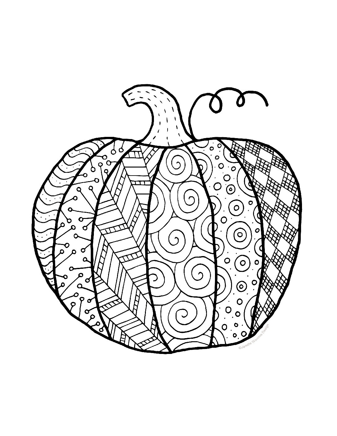 Free Printable Pumpkin Coloring Pages Free Printable Pumpkin Coloring Pages