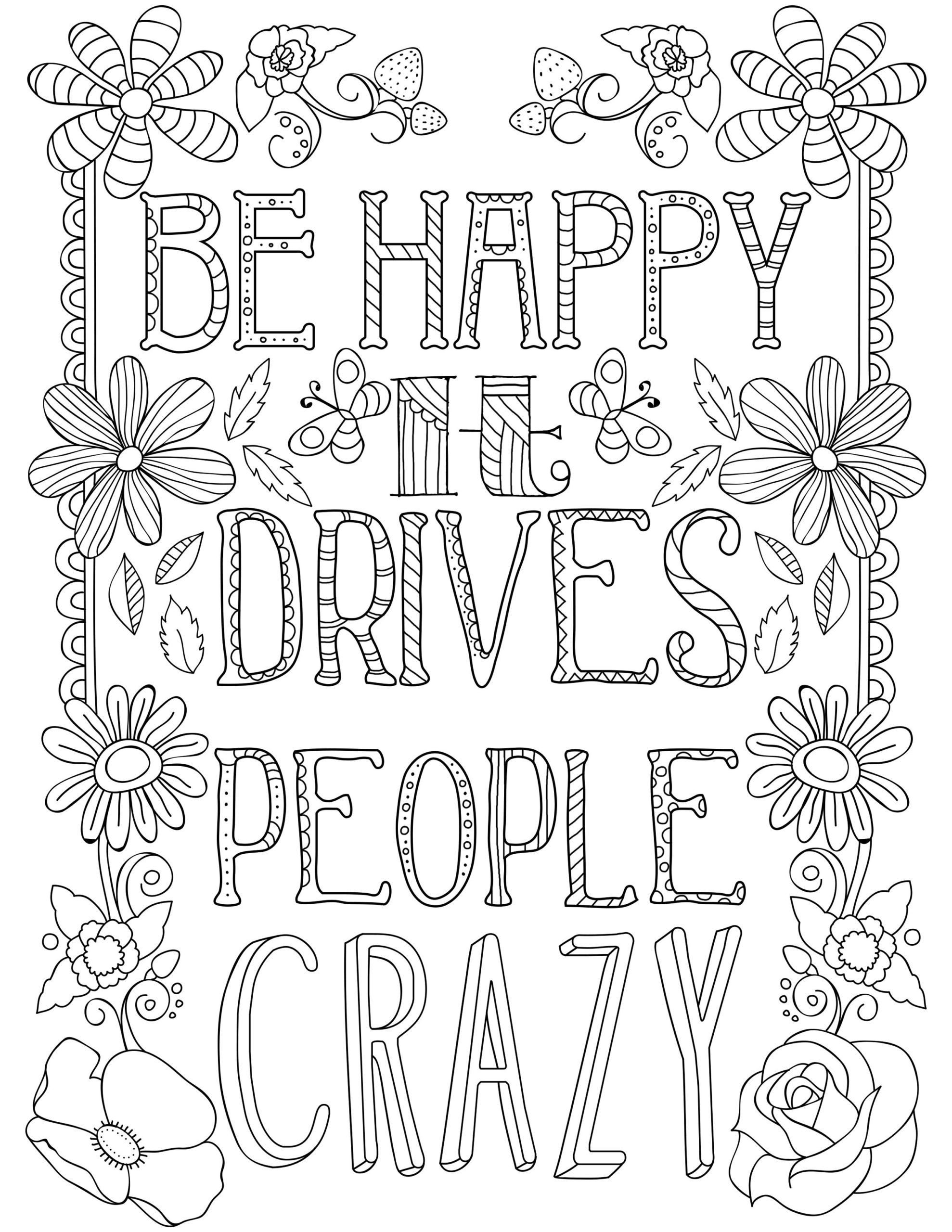 Free Printable Quote Coloring Pages For Adults Printable Free Free Printable Quote Coloring Pages For Adults Printable Free