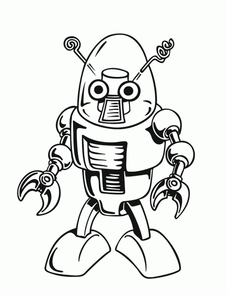 Free Printable Robot Coloring Pages For Kids Free Printable Robot Coloring Pages For Kids