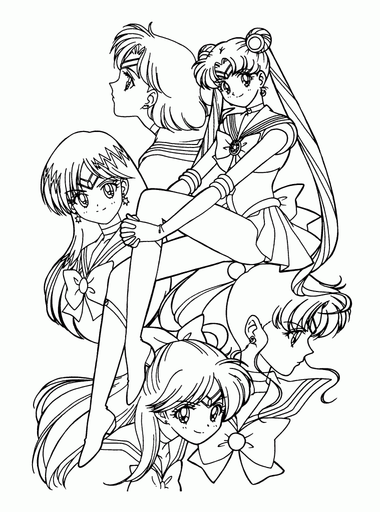 Sailor Moon Coloring Pages Printable Sailor Moon Coloring Pages Printable