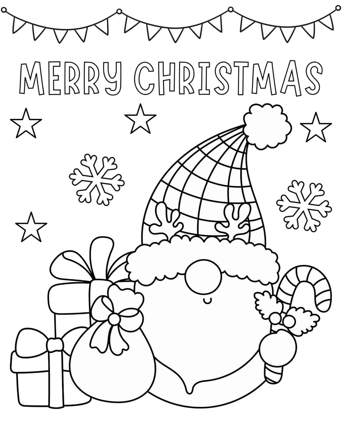 Free Printable Santa Coloring Page For Kids Penny Pincher Coloring Nation
