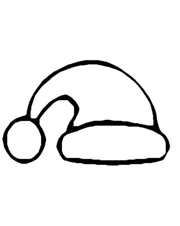 Free Printable Santa Hat Coloring Pages For Kids Santa Hat Santa Hat