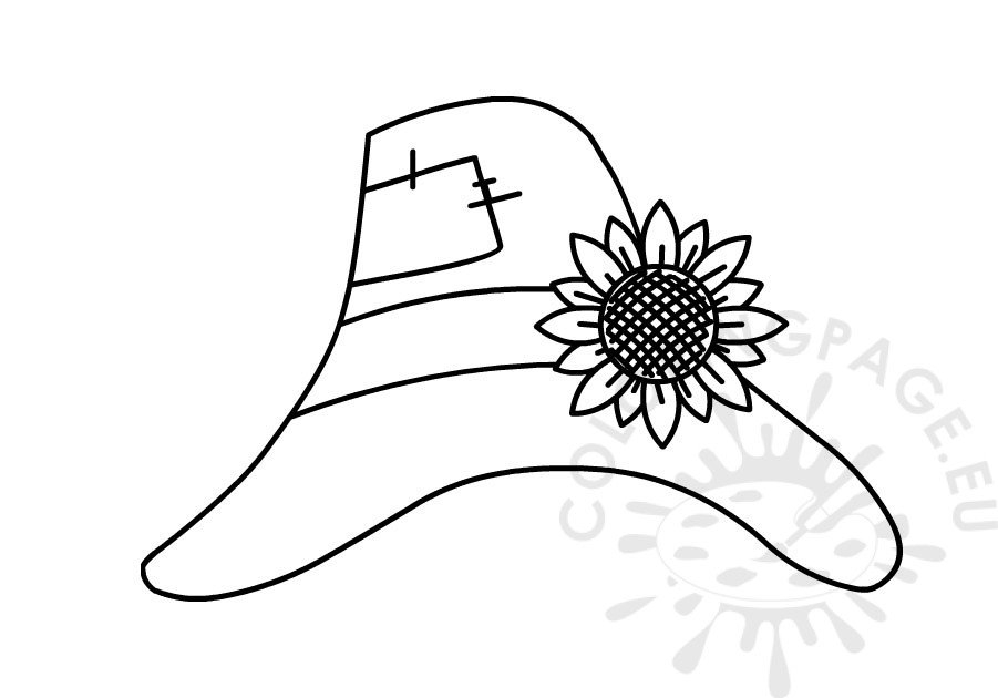 Free Printable Scarecrow Hat Coloring Page Free Printable Scarecrow Hat Coloring Page