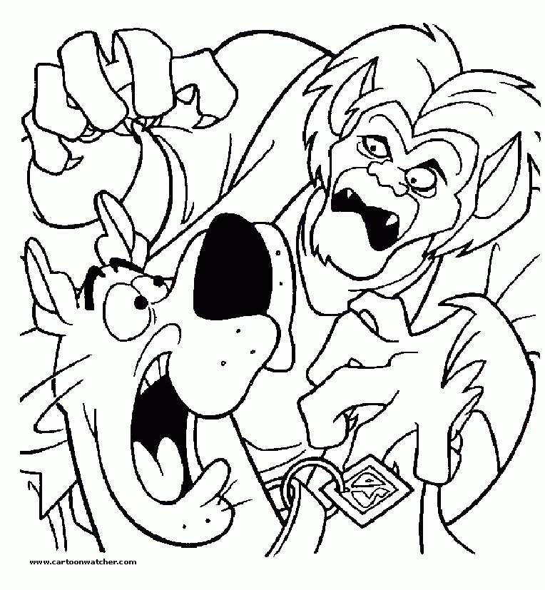 Free Printable Scooby Doo Coloring Pages Coloring Home