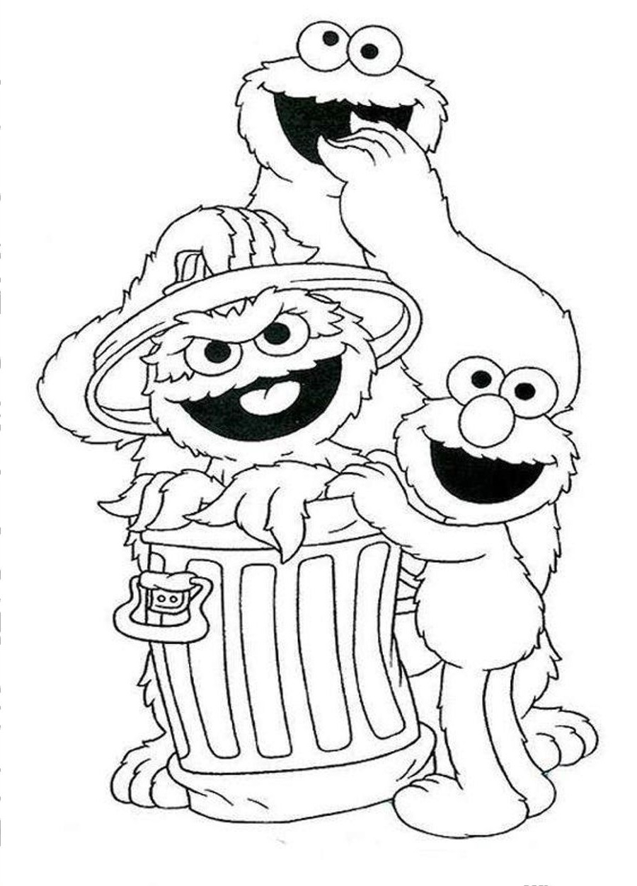 Sesame Street Color Pages Printable