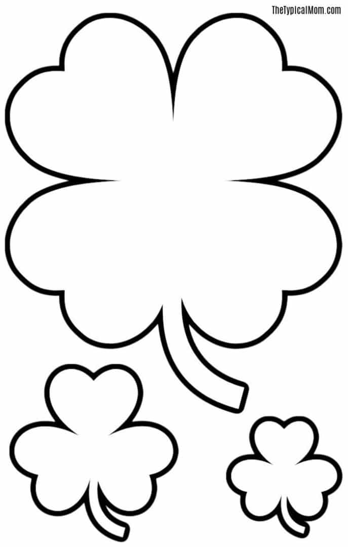 Free Printable Shamrock Coloring Pages PDF Shamrocks Free Printable Shamrock Coloring Pages PDF Shamrocks