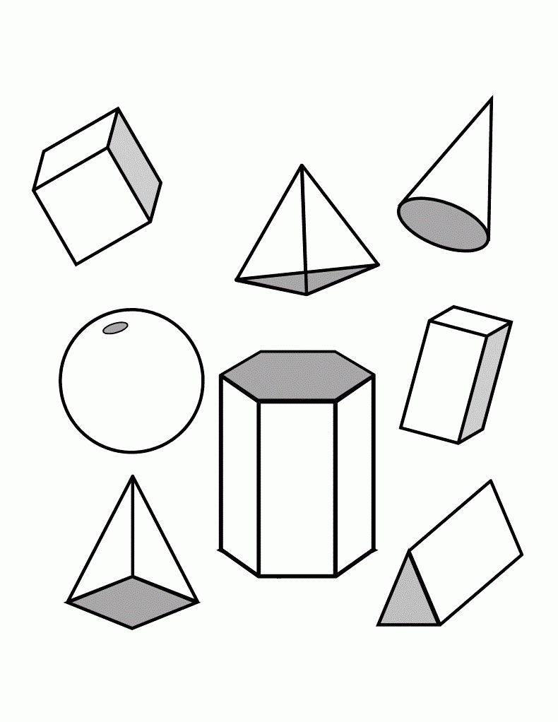 Free Printable Shapes Coloring Pages For Kids Shape Coloring Pages