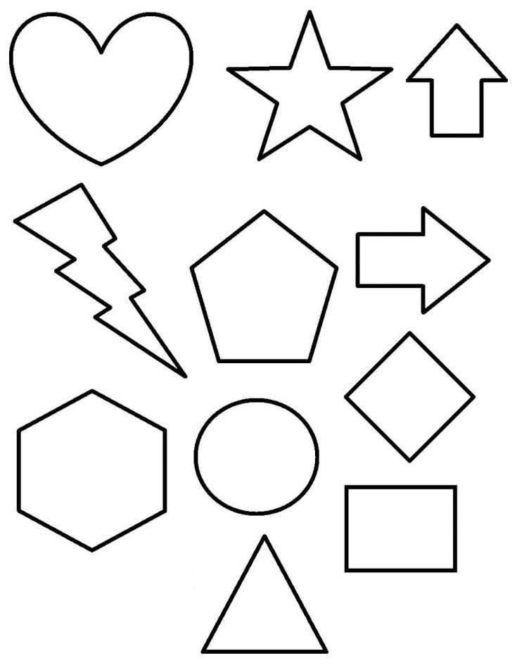 Free Printable Shapes Coloring Pages For Kids Shape Coloring Pages
