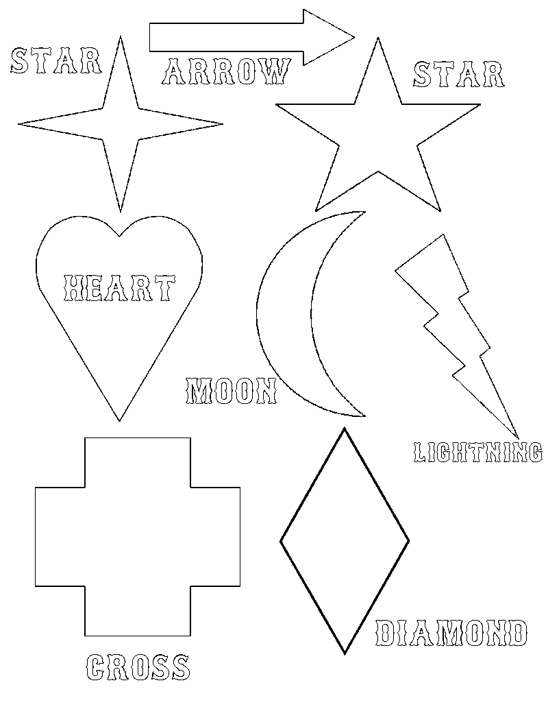 Printable Shapes Coloring Pages Printable Shapes Coloring Pages