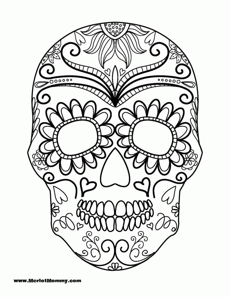 Free Printable Skull Coloring Pages Coloring Home Free Printable Skull Coloring Pages Coloring Home
