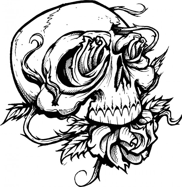 Free Printable Skull Coloring Pages Free Printable Skull Coloring Pages