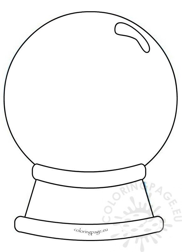 Free Printable Snow Globe