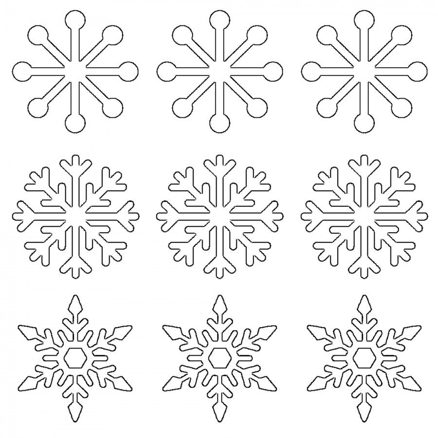 Free Printable Snowflake Templates Large Small Stencil Patterns Free Printable Snowflake Templates Large Small Stencil Patterns